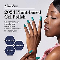 Melodysusie Fleurwee Plantbased Uv Gel Nail Polish Hema Free 21 Nontoxic Blue Green P41 Long Lasting No Chip Color 2024