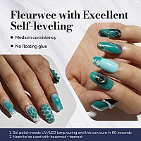 Melodysusie Fleurwee Plantbased Uv Gel Nail Polish Hema Free 21 Nontoxic Blue Green P41 Long Lasting No Chip Color 2024