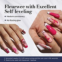 Melodysusie Fleurwee Plantbased Uv Gel Nail Polish Hema Free 21 Nontoxic Purple Red P37 Long Lasting No Chip Color 2024