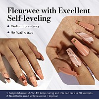 Melodysusie Fleurwee Plantbased Uv Gel Nail Polish Hema Free 21 Nontoxic Brown Orange P47 Long Lasting No Chip Color 202