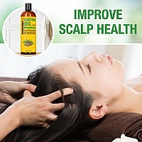 Seven Minerals Cold Pressed Castor Oil With Rosemary 16 Fl Oz Bottle Unrefined Hexane Free Hair Growth Thicker Eyelashe