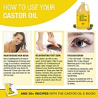 Seven Minerals Cold Pressed Castor Oil With Frankincense 16 Fl Oz Bottle Unrefined Hexane Free Hair Growth Thicker Eyel