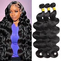 12A Human Hair Bundles 26 28 30 Inch Body Wave Bundles Human Hair Weave 3 Bundles Human Hair 100 Unprocessed Brazilian Bundles