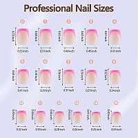 Misssix French Gel Nail Tips 160Pcs French Tip Press On Nails Short Square No Need To File Tips Prelasting Fake Nails For Na