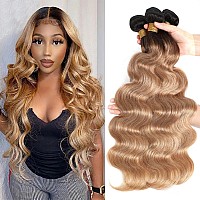 12A Ombre Body Wave Bundles Human Hair T1B2726 28 30 Ombre Human Hair Bundles 3 Bundles Human Hair 100 Unprocessed Virgi