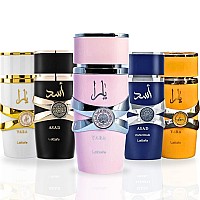 Lattafa Yara Collection 5 Piece Set Yara Yara Moi Yara Tous Asad Asad Zanzibar Eau De Parfum Sprays 100Ml 34 Oz