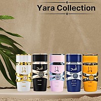 Lattafa Yara Collection 5 Piece Set Yara Yara Moi Yara Tous Asad Asad Zanzibar Eau De Parfum Sprays 100Ml 34 Oz