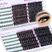 Calphdiar Eyelash Clusters Fluffy Lash Clusters With Bottom Lashes Thick Volume Cluster Eyelash Extensions 1218Mm Wispy Individ