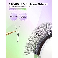 Nagaraku Y Eyelash Extensions Supplies 2D Y Lash Easy Fan Russian Volume Crisscross Eyelashes Handwoven Y Shaped Mesh Wispy Clus