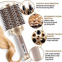 Stylemate Round Brush For Blow Out Nano Thermal Ceramic Ionic Tech Round Barrel Hair Brush With Boar Bristles Roller Brush F