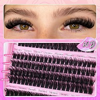 Yawamica Fluffy Eyelash Clusters Wispy Lash Extension 60D80D90D Thick Volume Individual Lashes 1218Mm Cluster Lashes D Curl C