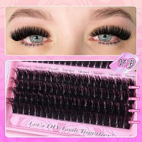 Yawamica Fluffy Eyelash Clusters Wispy Lash Extension 60D80D90D Thick Volume Individual Lashes 1218Mm Cluster Lashes D Curl C