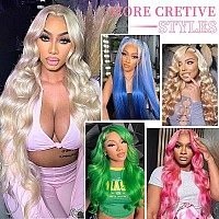 Lrnlrn 613 Lace Front Wig Human Hair 180 Density Body Wave Blonde Lace Front Wigs Human Hair Pre Plucked 613 13X6 Lace Front Wig