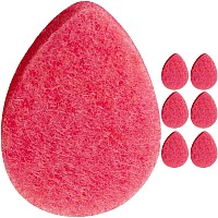 Kol Face Scrubber Rose Infused Exfoliating Facial Cleansing Pads Disposable Exfoliator Face Sponge For Daily Face Cleaning And