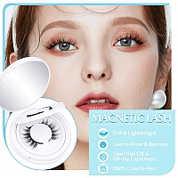 Alice Reusable Magnetic Eyelashes Without Eyeliner No Glue Needed Magnetic Lashes Kit Natural Look 2 Pairs Manga Magnetic Lash