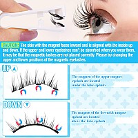 Alice Reusable Magnetic Eyelashes Without Eyeliner No Glue Needed Magnetic Lashes Kit Natural Look 2 Pairs Manga Magnetic Lash