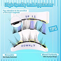 Alice Reusable Magnetic Eyelashes Without Eyeliner No Glue Needed Magnetic Lashes Kit Natural Look 2 Pairs Manga Magnetic Lash