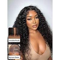 Unice Curly Human Hair Wigs Water Wave 7X5 Lace Bye Bye Knots Glueless Wigs Human Hair Pre Plucked Pre Cut With Baby Hair Put On