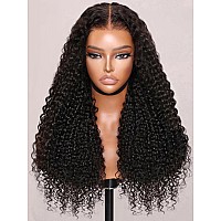 Unice Curly Human Hair Wigs 7X5 Bye Bye Knots Glueless Wigs Human Hair Pre Plucked Pre Cut Pre Baby Hair Put On And Go Wig 22 In