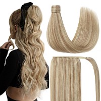 Ve Sunny Blonde Ponytail Extension Human Hair Long Ponytail Hair Extensions Ash Blonde Highlights Pink Blonde Ponytail Extension