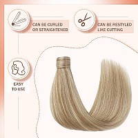 Ve Sunny Blonde Ponytail Extension Human Hair Long Ponytail Hair Extensions Ash Blonde Highlights Pink Blonde Ponytail Extension