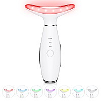 Elishine 7 Color Neck Face Massager Facial Massager Tool For Skin Care At Home Vibrating Face Massager With Thermals Galvani