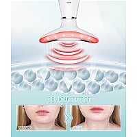 Elishine 7 Color Neck Face Massager Facial Massager Tool For Skin Care At Home Vibrating Face Massager With Thermals Galvani