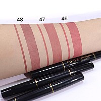 Evpct 1Pcs Fairest Nude Velvet Matte Lip Liner And Lipstick Combo Set Kit For Women Dnm Magic 24 Hours Lipstick And Lip Liner M