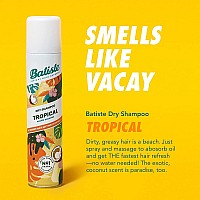 Batiste Dry Shampoo Tropical Fragrance Refresh Hair And Absorb Oil Between Washes Waterless Shampoo For Added Hair Texture An