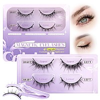 Calphdiar Magnetic Eyelashes With Applicator Manga Magnetic Lashes Magnetic Eyelashes Without Eyeliner Reusable Natural Magnetic