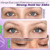 Calphdiar Magnetic Eyelashes With Applicator Manga Magnetic Lashes Magnetic Eyelashes Without Eyeliner Reusable Natural Magnetic