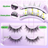 Calphdiar Magnetic Eyelashes Natural Look Magnetic Lashes With Applicator Reusable Magnetic Eyelashes Without Eyeliner Cat Eye M