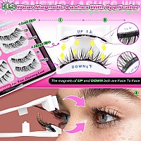 Magnetic Eyelashes Without Eyeliner Magnetic Lashes With Applicator Reusable Magnetic Eyelashes Natural Look 3 Styles False Eyel