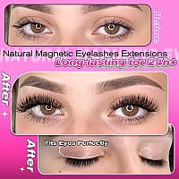 Magnetic Eyelashes Without Eyeliner Magnetic Lashes With Applicator Reusable Magnetic Eyelashes Natural Look 3 Styles False Eyel