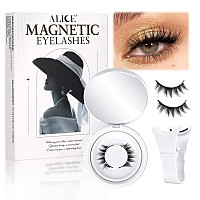 Alice Magnetic Eyelashes Without Eyeliner Natural Reusable Magnetic Lashes Kit With Applicator Anime No Glue Needed Lashes 1 Pai