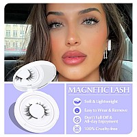 Alice Magnetic Eyelashes Without Eyeliner Natural Reusable Magnetic Lashes Kit With Applicator Anime No Glue Needed Lashes 1 Pai