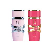 Lattafa 2 Piece Set For Women 34 Ounce Yara Eau De Parfum Spray 34 Ounce Yara Candy Eau De Parfum Spray