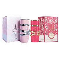 Lattafa 2 Piece Set For Women 34 Ounce Yara Eau De Parfum Spray 34 Ounce Yara Candy Eau De Parfum Spray