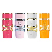 Lattafa 4 Piece Set Eau De Parfum Spray For Women 34 Ounce Yara 34 Ounce Yara Moi 34 Ounce Yara Tous 34 Ounce Yara Ca