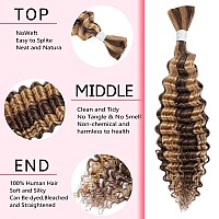 Deep Wave Bulk Human Hair For Braiding Human Hair 100 Human Hair Unprocessed Brazilian Curly Human Hair For Human Hair Extensio