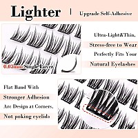 La Maesii Self Adhesive Lash Clusters Presson Lashes No Glue Needed Pre Glued Eyelash Clusters Wispy Cluster Lashes C Curl In