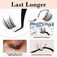 La Maesii Self Adhesive Lash Clusters Presson Lashes No Glue Needed Pre Glued Eyelash Clusters Wispy Cluster Lashes C Curl In