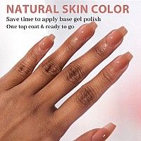 Btartbox Xcoattips Gel Nail Kit Short Coffin Press On Nails With Gel Glue Top Coat Nail Lamp Precolored Short Nail Tips Br