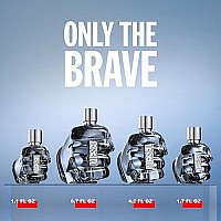 Diesel ONLY THE BRAVE Men's set, 4.2 oz Eau de Toilette, 3.4 oz Shower Gel, 1.7 oz Shower Gel