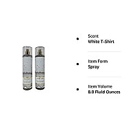 Bath and Body Works White T-Shirt Fine Fragrance Mist - Value Pack Lot of 2 (White T-Shirt)