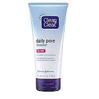 Clean & Clear Daily Pore Facial Cleanser For Soft, Smooth Skin, Oil-Free Acne Face Wash For Normal, Oily & Combination Skin Care, 5.5 Oz