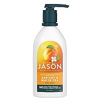 JASON Natural Body Wash & Shower Gel, Glowing Apricot & White Tea, 30 Oz