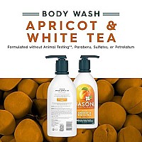 JASON Natural Body Wash & Shower Gel, Glowing Apricot & White Tea, 30 Oz