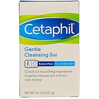 Cetaphil Gentle Cleansing Bar For Dry/Sensitive Skin 4.50 Oz