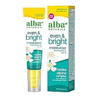 Alba Botanica Even & Bright Moisturizer, Broad Spectrum SPF 15, 2 Oz